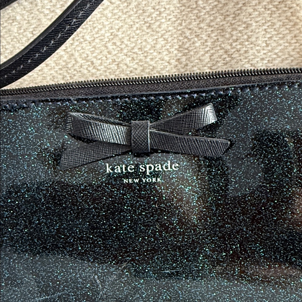 Kate Spade Black Glitter Crossbody bag